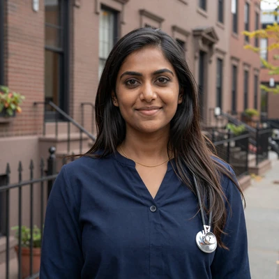 Priya, verified breast imaging radiologist on Doctor Singles Network